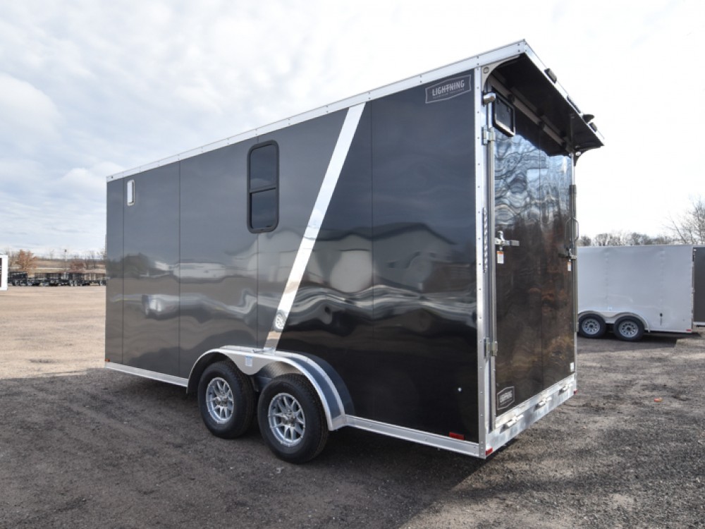 LTF 7.5'x16' Enclosed Cargo Trailer w/Windows & Insulation Gallery Photo 3