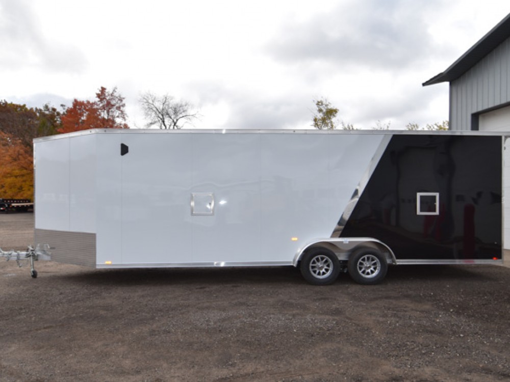 7.5'x29' (24'+5' V) Snowmobile/UTV Enclosed Trailer Gallery Photo 4