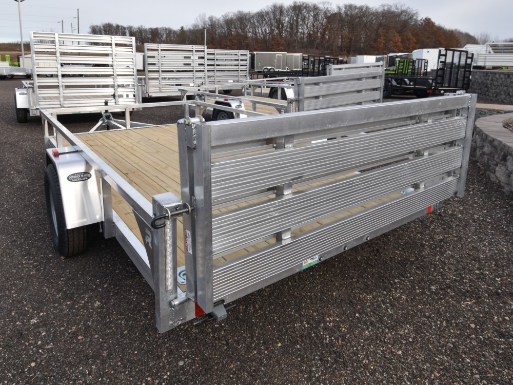 82"x12' Aluminum Utility Trailer w/HD Package & Bi-Fold Ramp Gate Gallery Photo 2