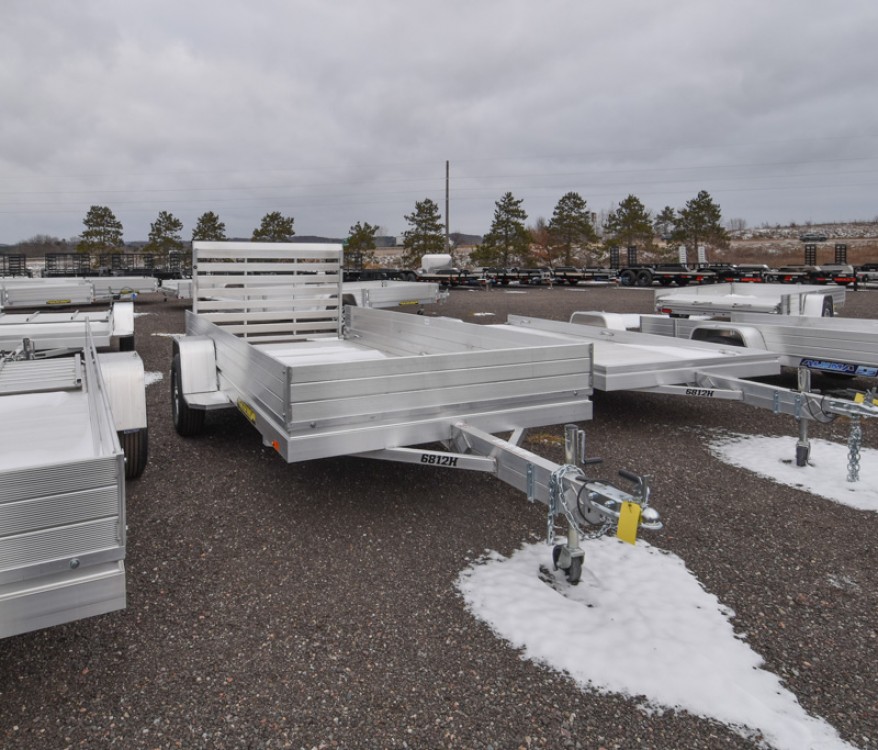 6812H w/12" Solid Sides Aluminum Utility Trailer Gallery Photo 1