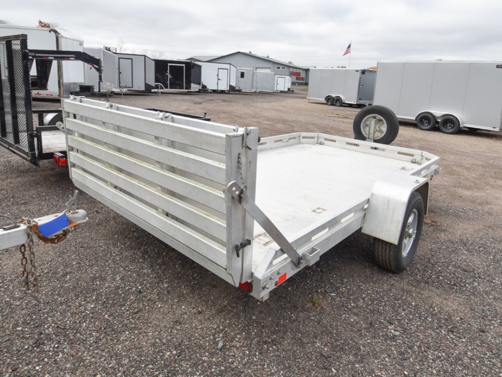 Aluma 7712HBT w/Aluminum Spare Utility Trailer Gallery Photo 3