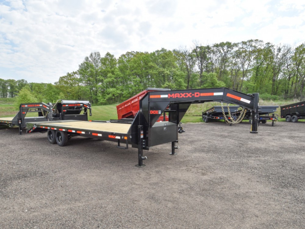 DOX 102"x20+4' Dove Gooseneck Equipment Trailer Gallery Photo 1