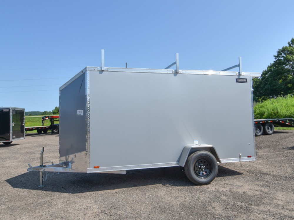 LTF 6'x12' Aluminum Enclosed Cargo Trailer w/Ladder Racks Gallery Photo 4