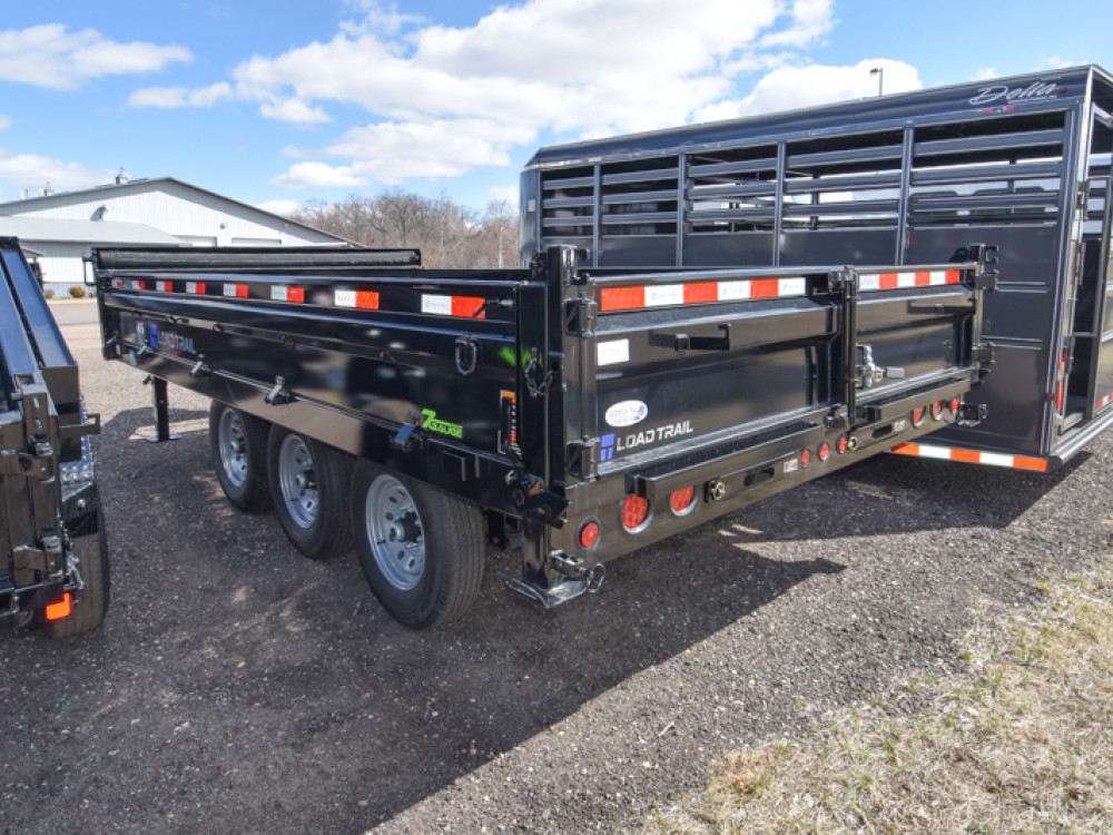 96"x16' Tri-Axle 21k Deckover w/18" Fold-Down Sides Dump Trailer Gallery Photo 3