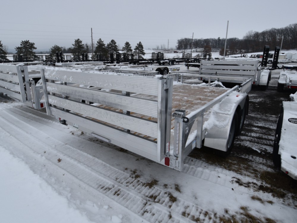 82"x14' w/HD Package, SRR & Bi-Fold Ramp Aluminum ATV/Utility Trailer Gallery Photo 3