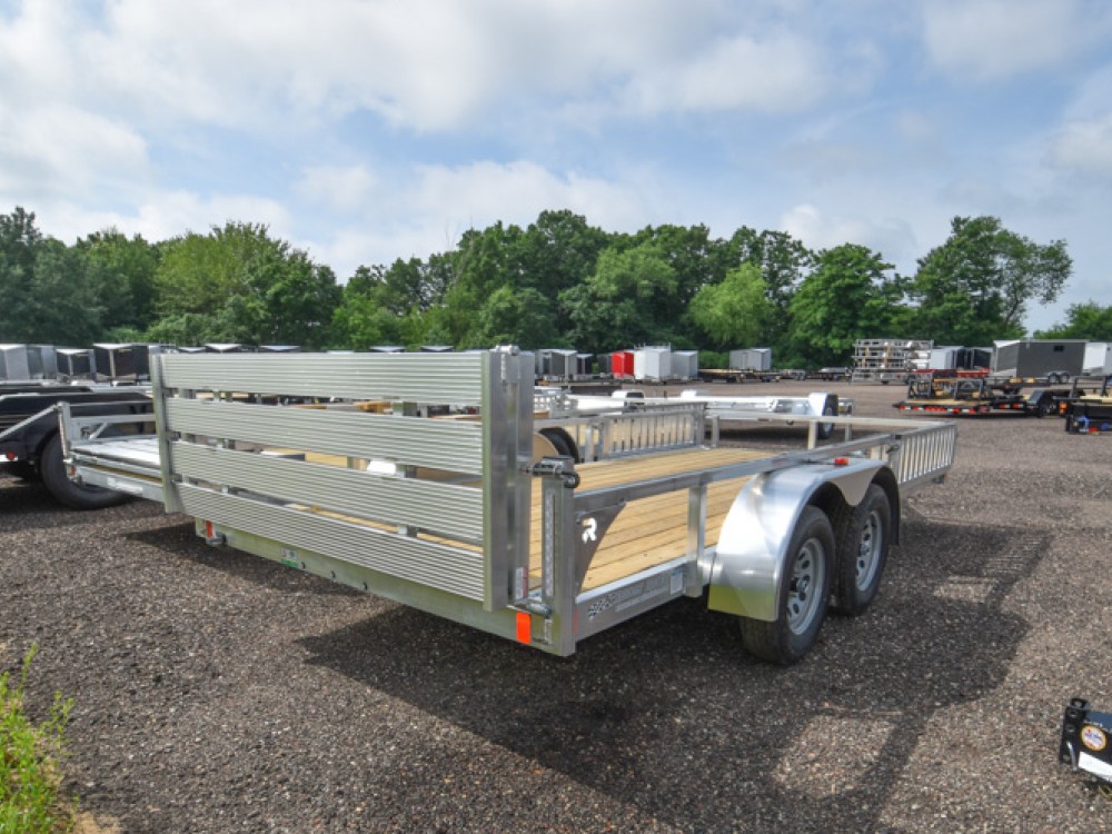 82"x16' w/HD Package, SRR & Bi-Fold Ramp Aluminum ATV/Utility Trailer Gallery Photo 2