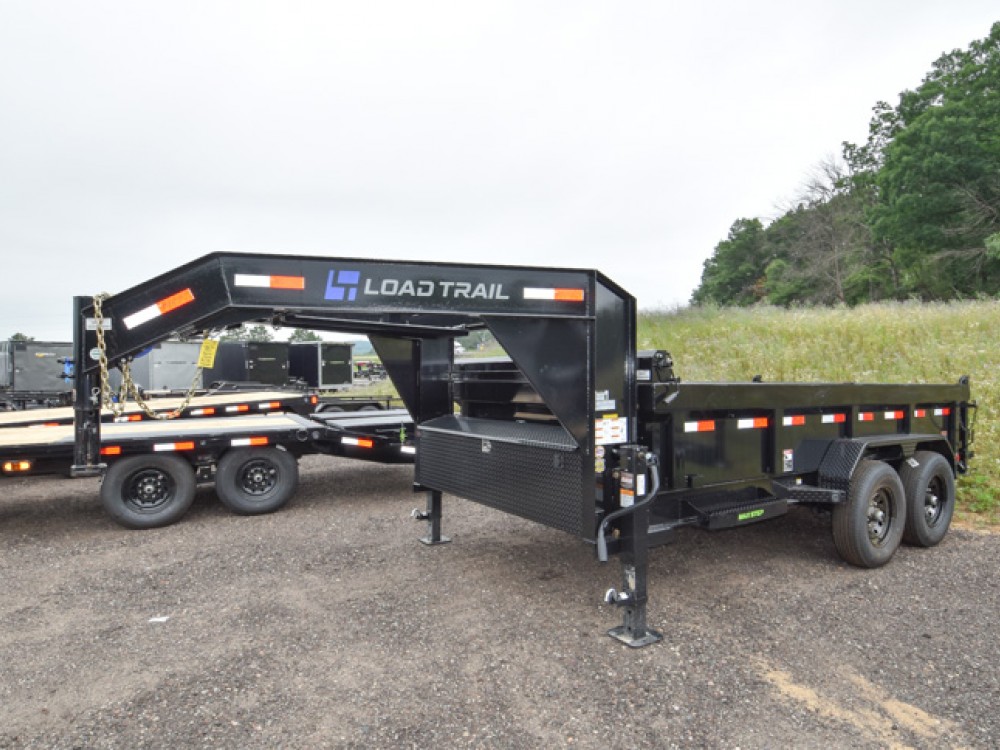 83"x14 w/24" Sides Gooseneck Dump Trailer Gallery Photo 1