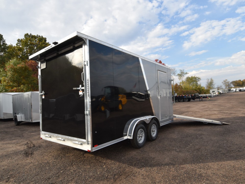 7.5'x21' Drive In/Out Snowmobile/UTV Enclosed Trailer Gallery Photo 2