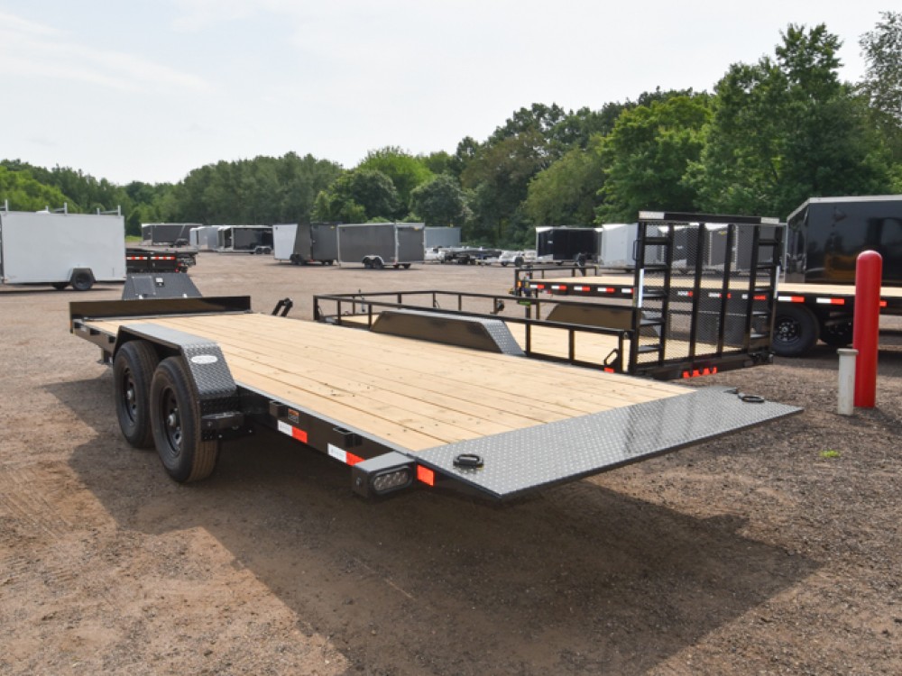 83"x22' 14K Power Tilt Equipment Trailer w/Hydraulic Jack Gallery Photo 4