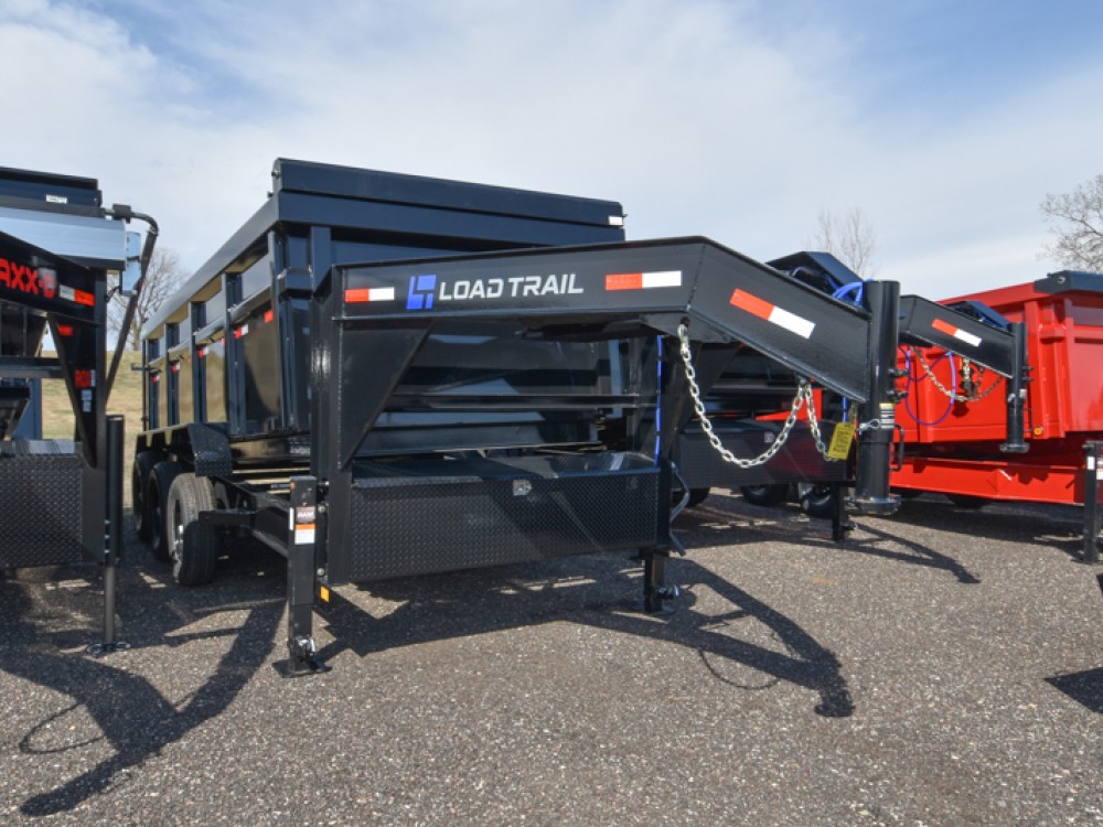 83"x16' 21K w/48" Sides Gooseneck Low-Pro Dump Trailer Gallery Photo 1