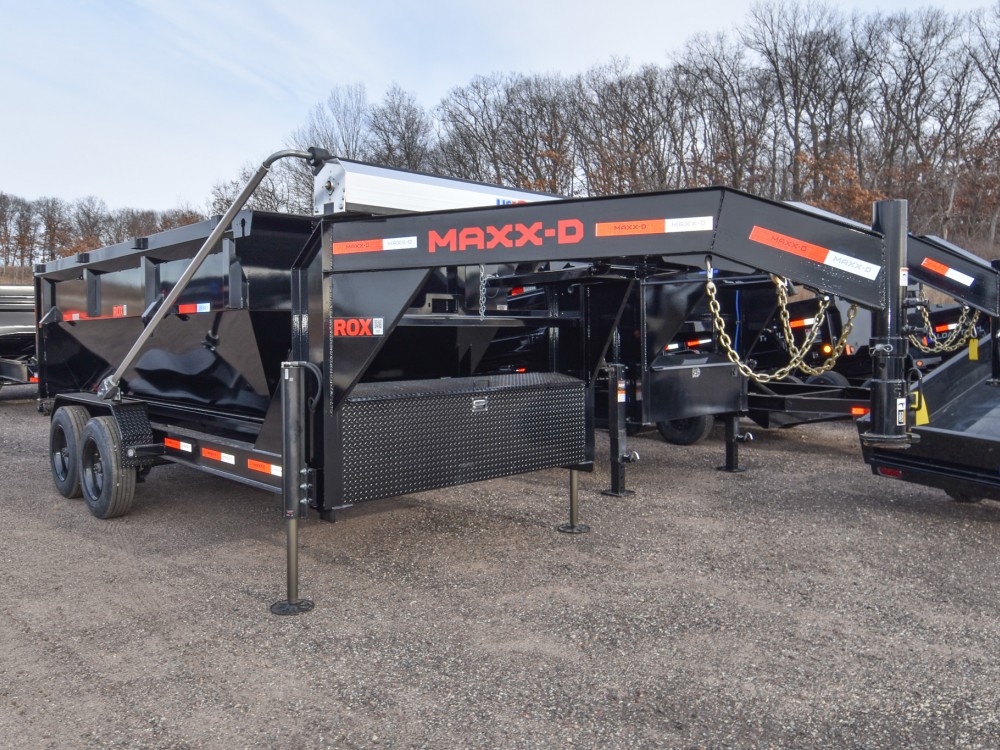 ROX 83"x14' w/4' Bin Gooseneck Roll-Off Trailer Gallery Photo 1
