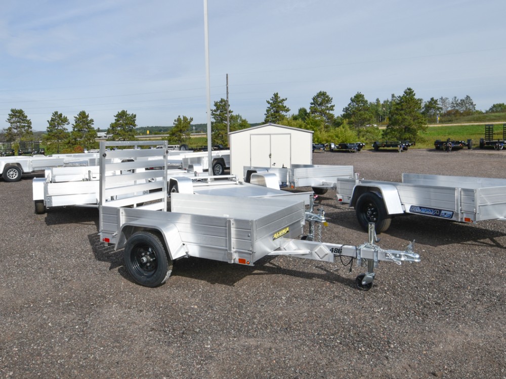 486  Aluminum Utility Trailer w/12" Solid Sides Gallery Photo 1