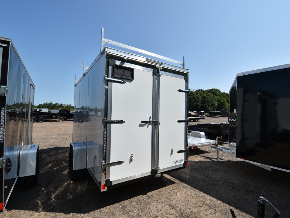 ULAFT 6'x12' Enclosed Cargo Trailer w/Ladder Racks Gallery Photo 3
