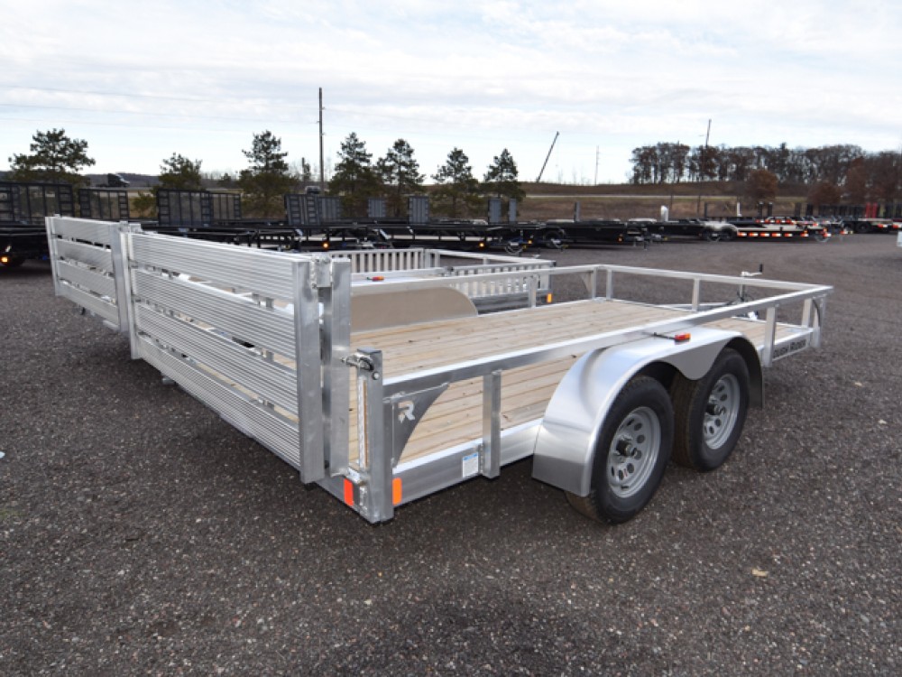 82"x14' w/HD Package & Bi-Fold Ramp Aluminum Utility Trailer Gallery Photo 2