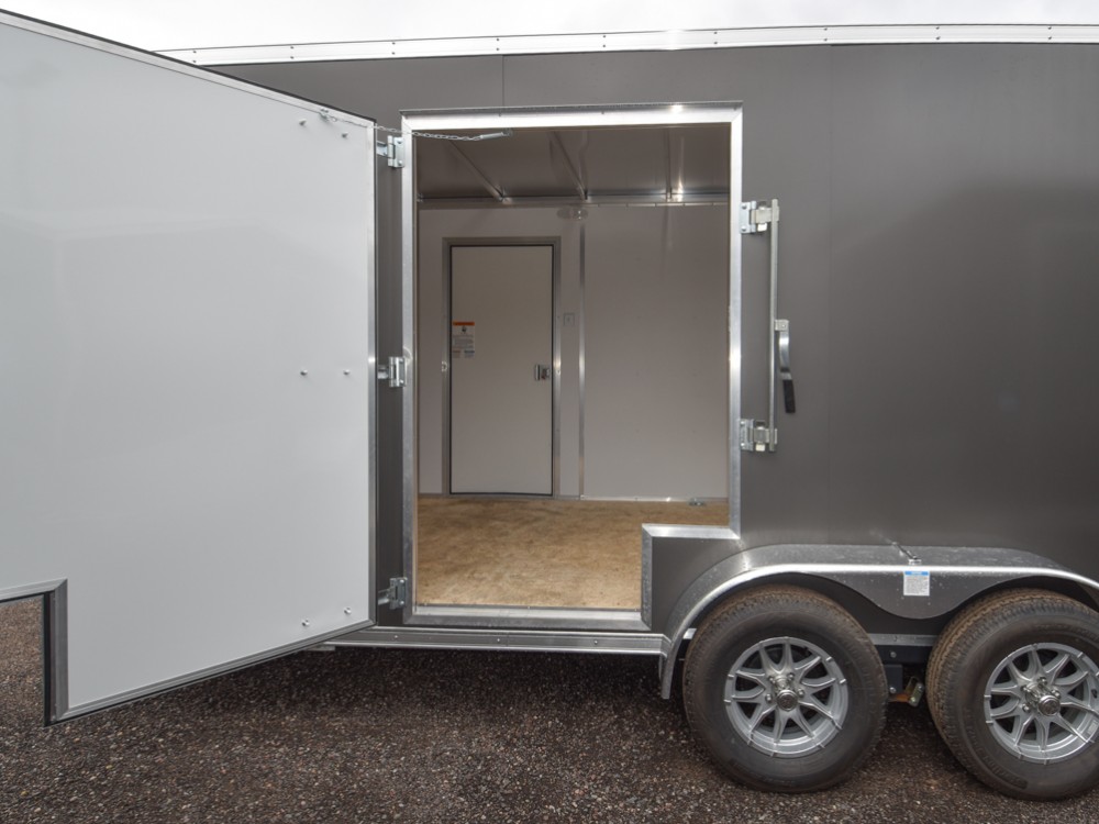LTF 7'x18' Aluminum Enclosed Cargo Trailer w/Escape Door Gallery Photo 2