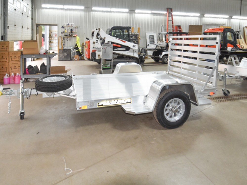 638  Aluminum Utility Trailer w/Aluminum Spare Tire & Mount Gallery Photo 1