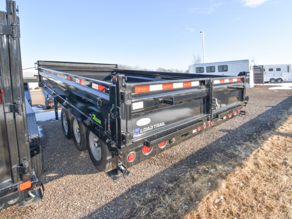 96"x16' Tri-Axle 21K Deckover w/18" Fold-Down Sides Dump Trailer Gallery Photo 2