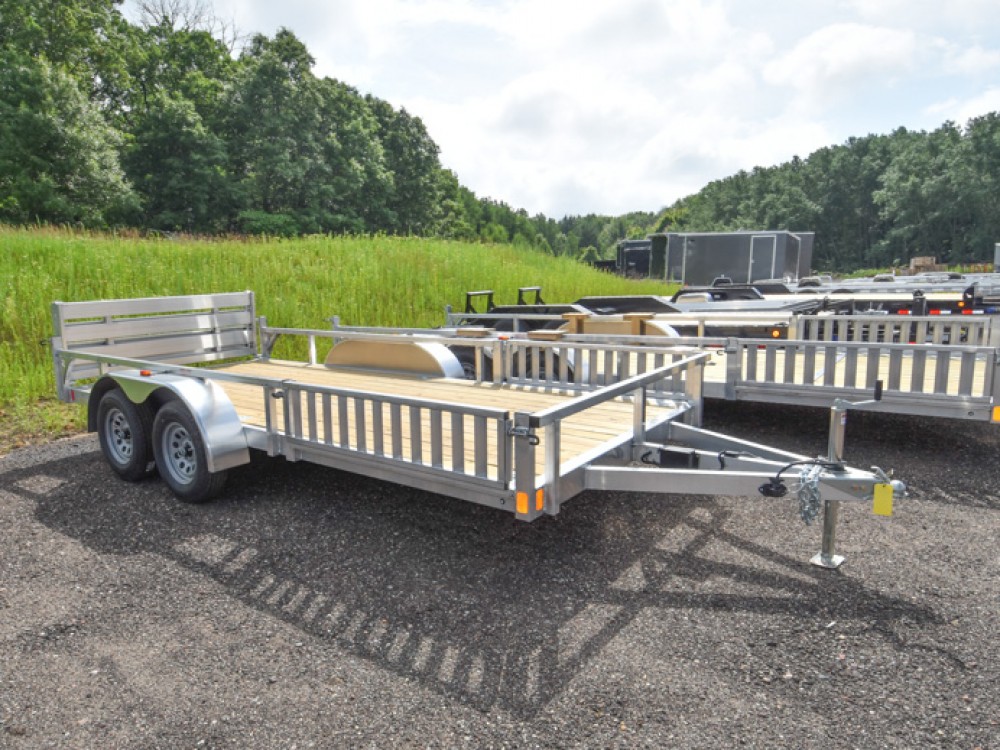 82"x16' w/HD Package, SRR & Bi-Fold Ramp Aluminum ATV/Utility Trailer Gallery Photo 1