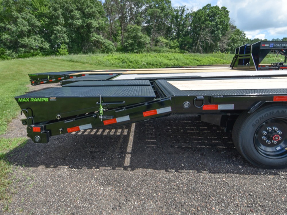 GP 102"x23+5' Dove 16K Low-Pro Gooseneck w/MAX Ramps Equipment Trailer Gallery Photo 4