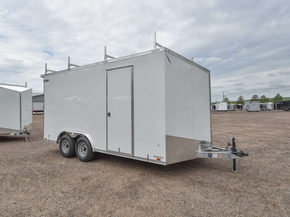 8.5'x16' Enclosed Cargo Trailer w/Ladder Racks Gallery Photo 1