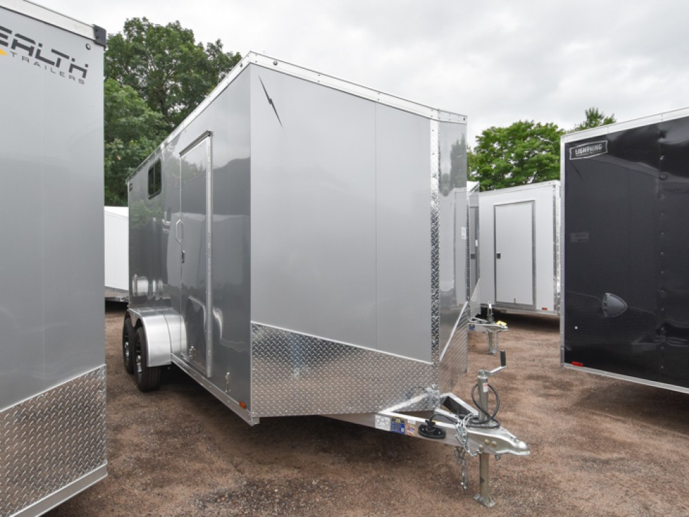LTF 7'x16' Aluminum Enclosed Cargo Trailer w/Windows Gallery Photo 1