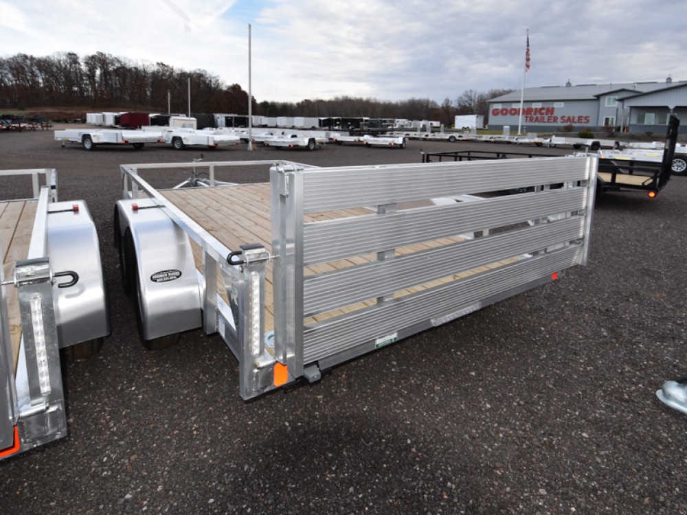 82"x14' w/HD Package & Bi-Fold Ramp Aluminum Utility Trailer Gallery Photo 3