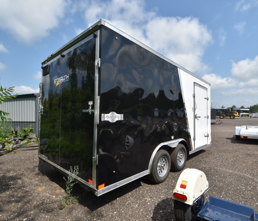 Mustang 8.5'x16' Enclosed Carhauler Trailer Gallery Photo 2