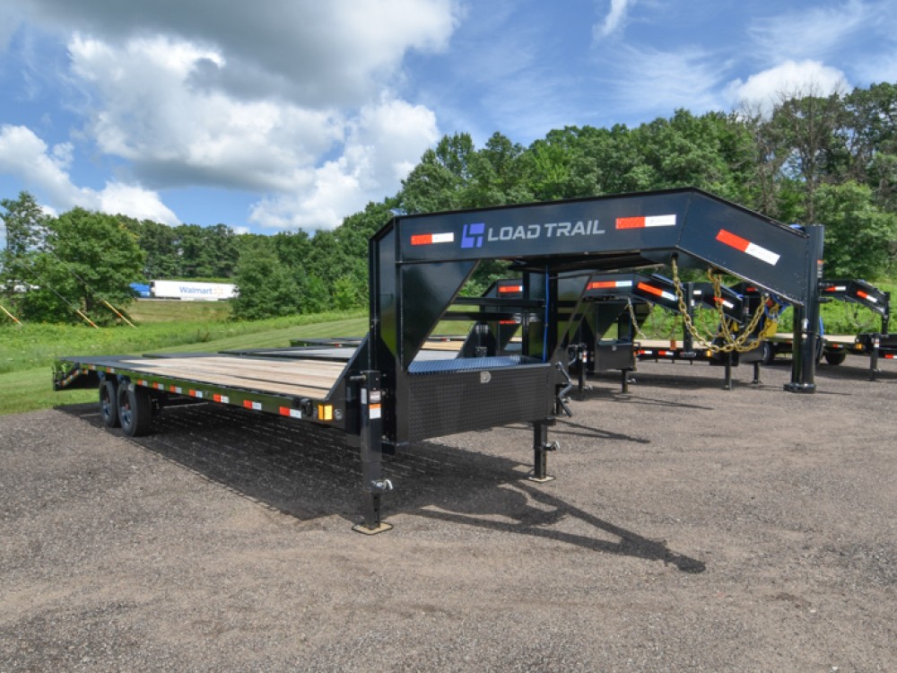 GP 102"x23+5' Dove 16K Low-Pro Gooseneck w/MAX Ramps Equipment Trailer Gallery Photo 1