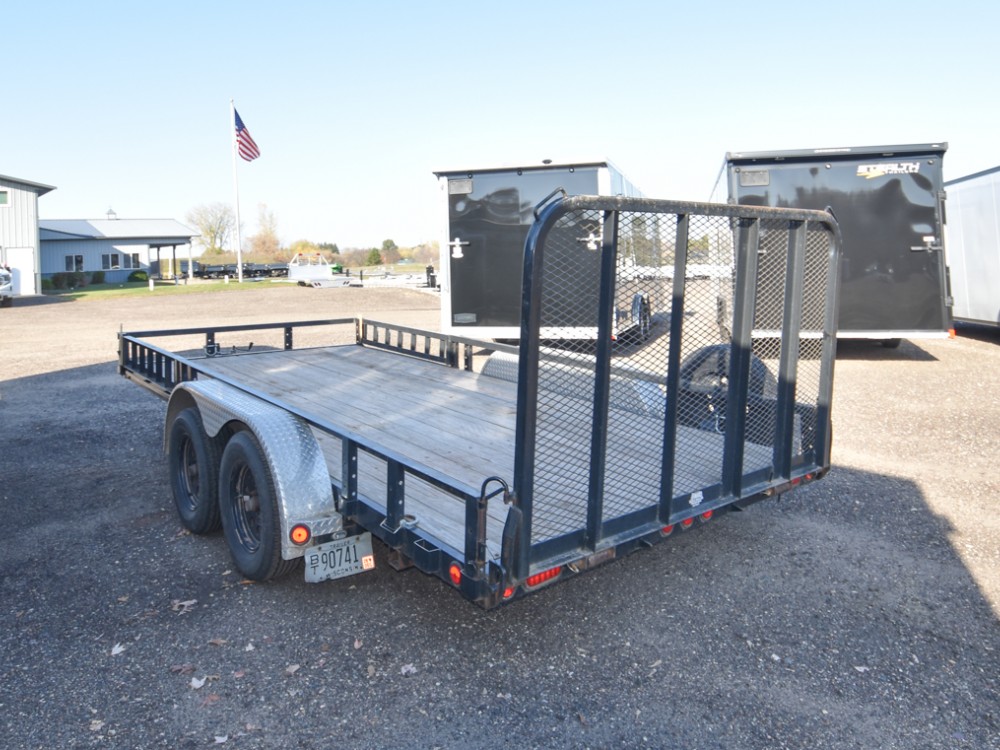 PJ 83"x16' 7K ATV/UTV Trailer w/Side Rail Ramps Gallery Photo 4