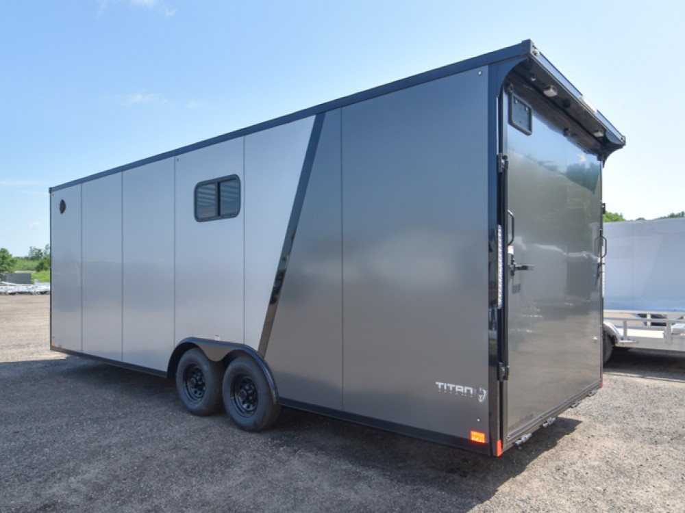Titan 8.5'x24' 10K Enclosed Cargo/Carhauler Trailer w/Windows Gallery Photo 3
