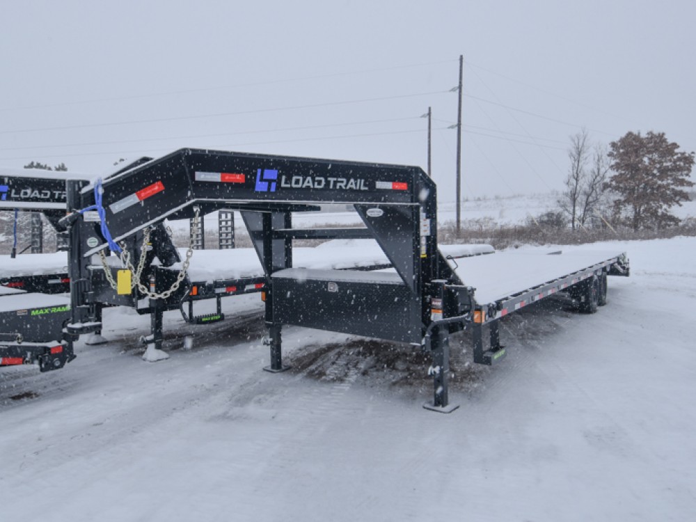 102"x25+5' Dove 16k Low Pro Gooseneck Equipment Trailer Gallery Photo 1