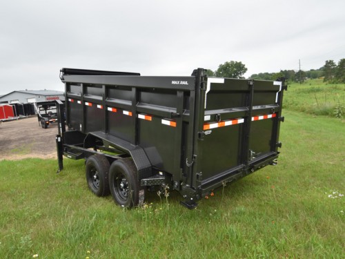 83"x14' w/48" Sides & Telescopic Cylinder Gooseneck Dump Trailer Preview Photo 2