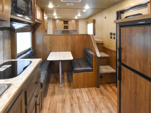 Legacy 8311 Riser Wall Dinette Living Quarters Horse Trailer Photo