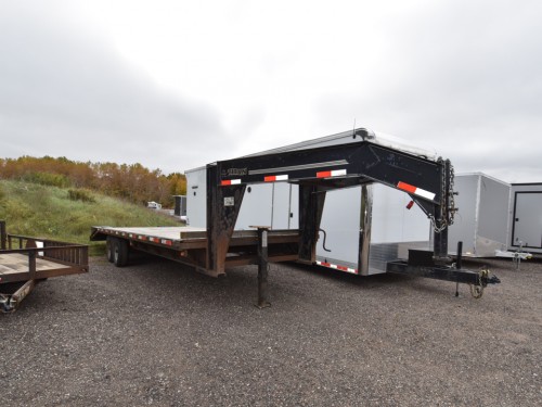 Titan 102x25 Gooseneck 14K Flat Bed Trailer Preview Photo 1