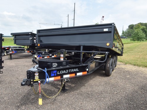 96"x16' Tri-Axle 21K Deckover w/18" Fold-Down Sides Dump Trailer Photo
