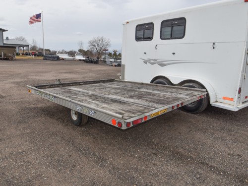 99"x10' Sled Bed Tilt Snowmobile Trailer Preview Photo 3