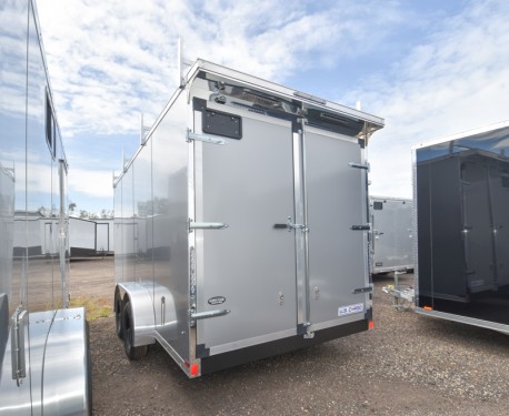 ULAFT 7'x16' Enclosed Cargo Trailer w/Ladder Racks Preview Photo 3