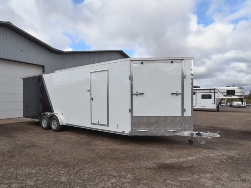 7.5'x29' (24'+5' V) Snowmobile/UTV Enclosed Trailer Photo