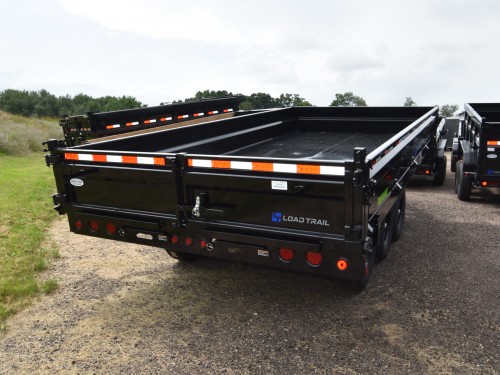 96"x16' Tri-Axle 21K Deckover w/18" Fold-Down Sides Dump Trailer Preview Photo 3