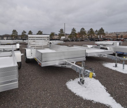 6812H w/12" Solid Sides Aluminum Utility Trailer Photo