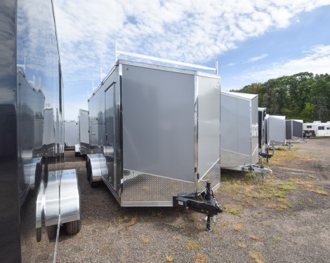 ULAFT 7'x16' Enclosed Cargo Trailer w/Ladder Racks Photo