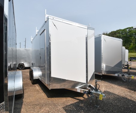LTF 7'x14' w/Ladder Racks Aluminum Enclosed Cargo Trailer Photo