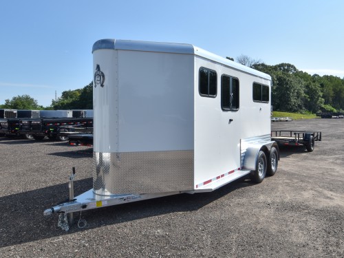 Julite 2 Horse Straight Load Horse Trailer Walk Thru w/Mangers Preview Photo 2