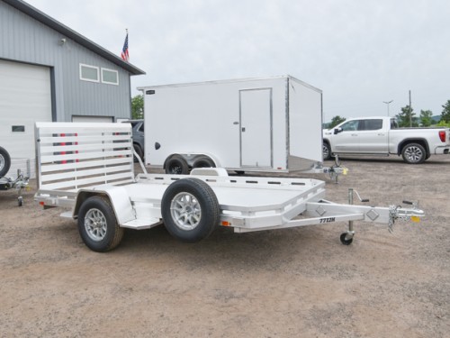7712H Aluminum Utility Trailer w/Aluminum Spare Tire & Mount Photo