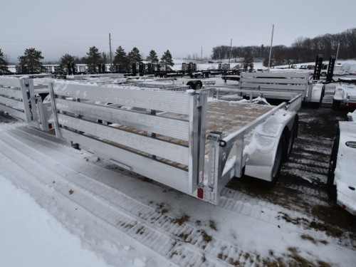 82"x14' w/HD Package, SRR & Bi-Fold Ramp Aluminum ATV/Utility Trailer Preview Photo 3