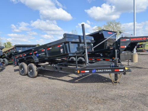 DL 83"x16' 14K w/Telescopic Hoist & 24" Sides Dump Trailer Preview Photo 1