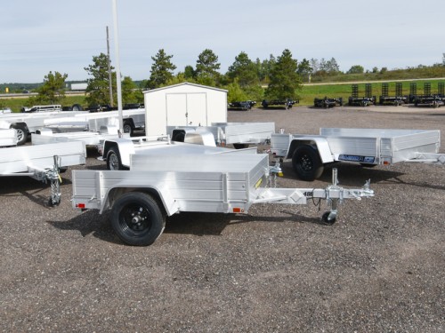 486  Aluminum Utility Trailer w/12" Solid Sides Preview Photo 4