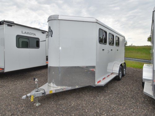 Rustler 3 Horse Slant Aluminum Horse Trailer Photo