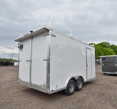 8.5'x16' Enclosed Cargo Trailer w/Ladder Racks Preview Photo 2