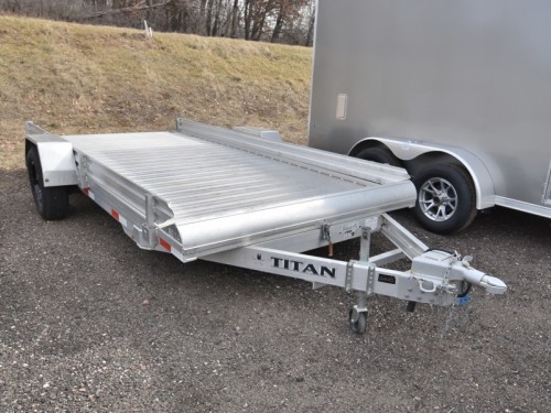 Titan 80"x14' Tilt Aluminum Utility Trailer Photo